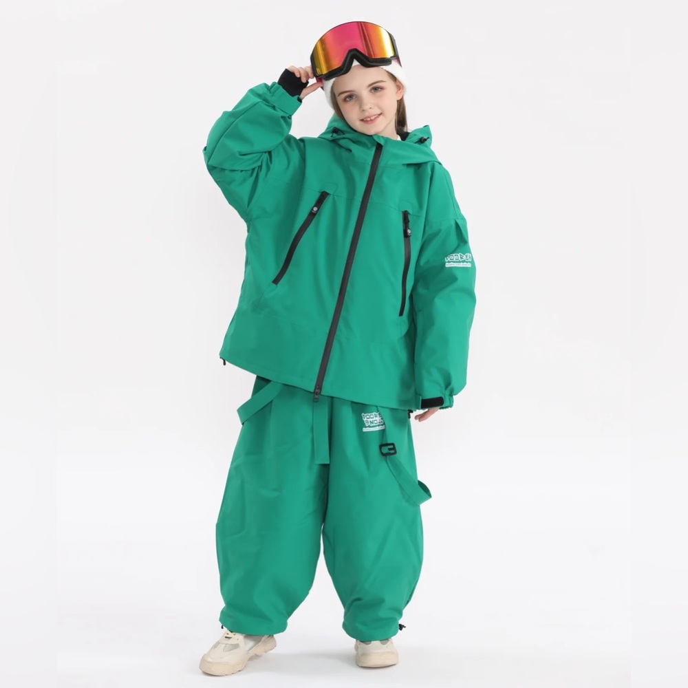 DOOREK Children's 3L Ski Suit For Boys And Girls, Insulated Waterproof Snow Suit